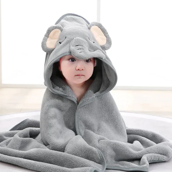 Baby Elephant Design Receiving Blanket