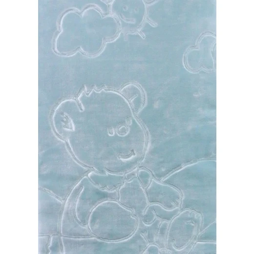 Baby Mink Blanket - Blue Bear