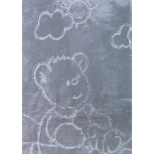 Baby Mink Blanket - Grey Bear