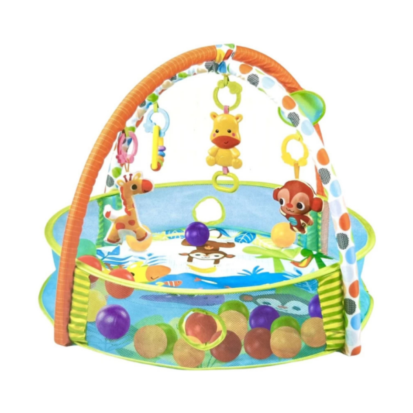 Baby Activity Gym and Ball Pit with 30 Balls, Jungle Theme